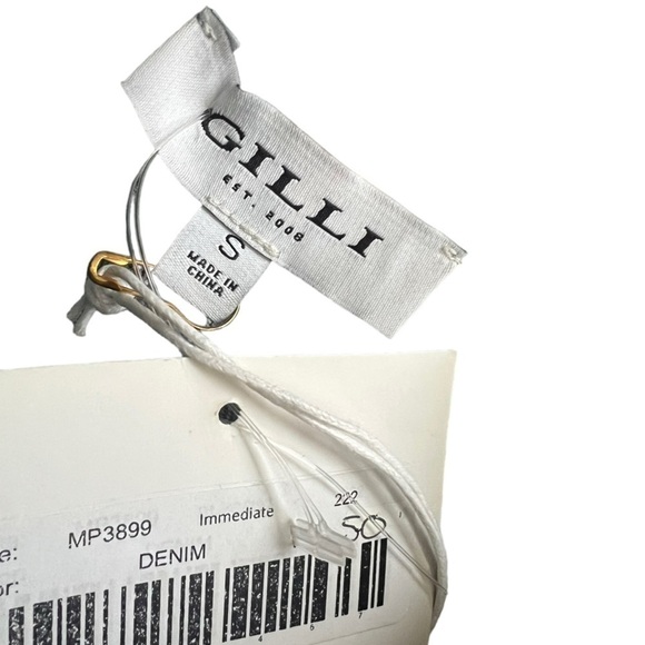 NEW Gilli Light Blue Denim High Rise Baggy Wide Leg Jeans - Picture 2 of 3